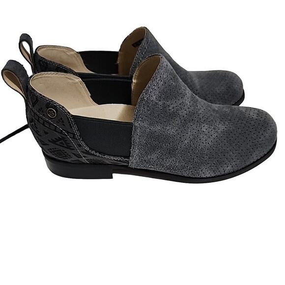 Spenco Orthotic Wolf Ridge Suede Slip On Comfort Shootie Aztec Boots Size: 9 B - Picture 1 of 9